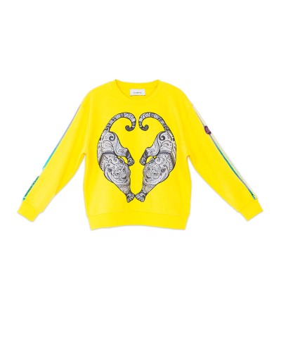 SWEATSHIRT BAS BLACK YELLOW | Custo Barcelona