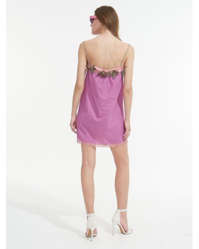 DRESS TINA PLUMAS PINK | Custo Barcelona