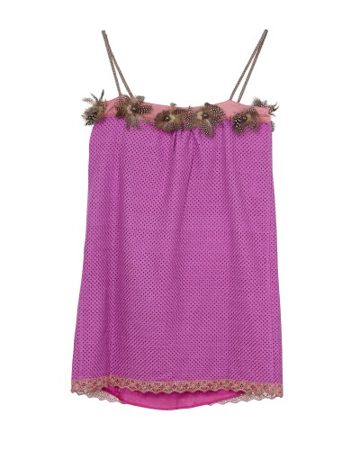 DRESS TINA PLUMAS PINK | Custo Barcelona