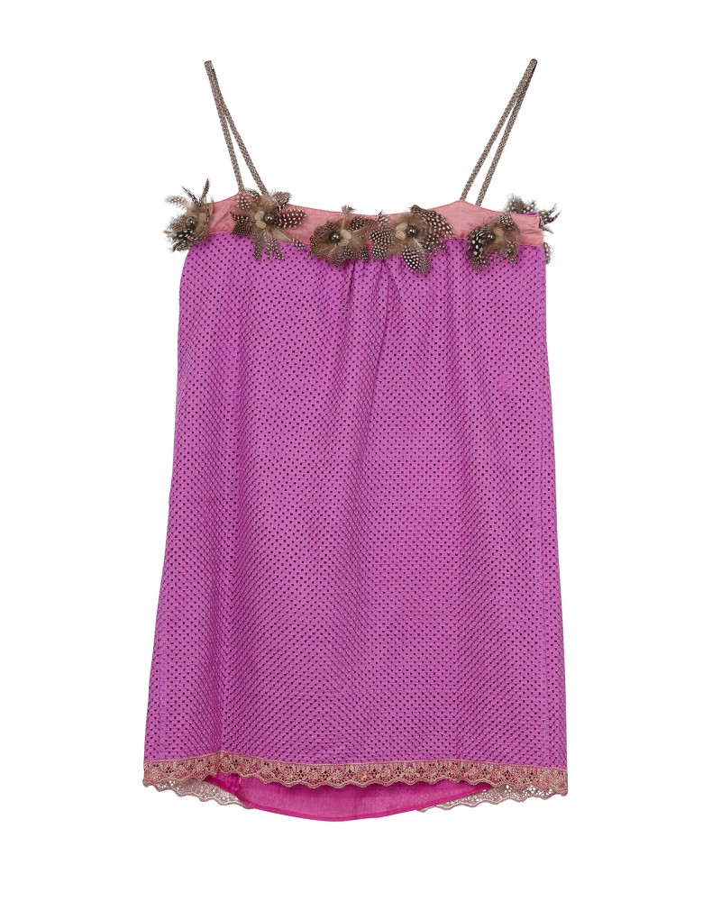 DRESS TINA PLUMAS PINK | Custo Barcelona