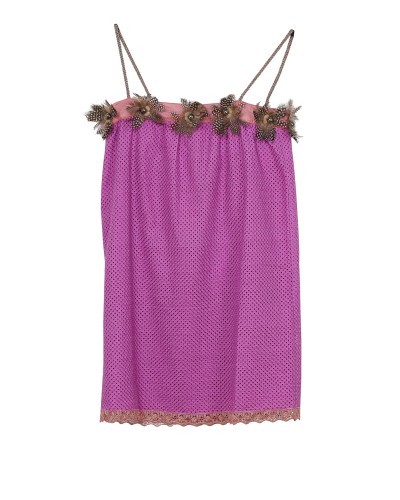 DRESS TINA PLUMAS PINK | Custo Barcelona