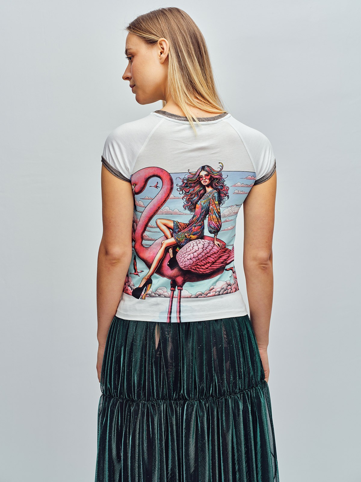 Lea Flamingo Airways | Short Sleeve | Custo Barcelona