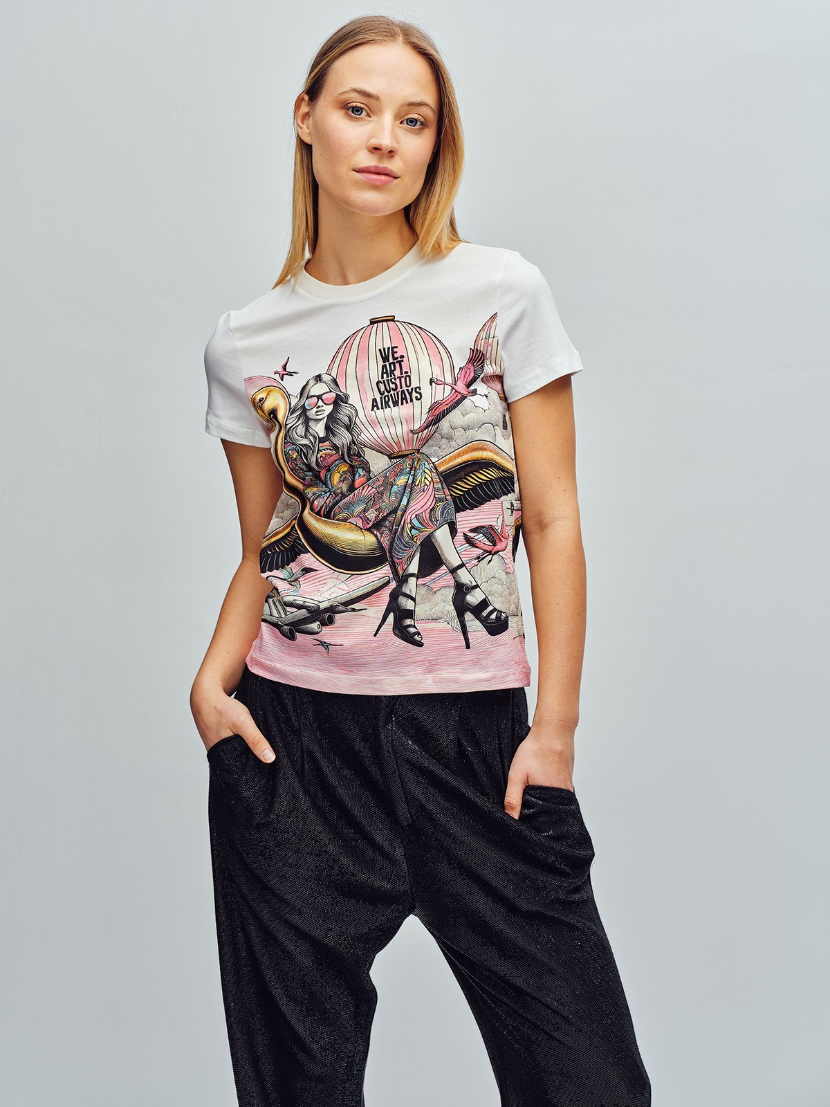 Stan Flamingo Airways | Short Sleeve | Custo Barcelona