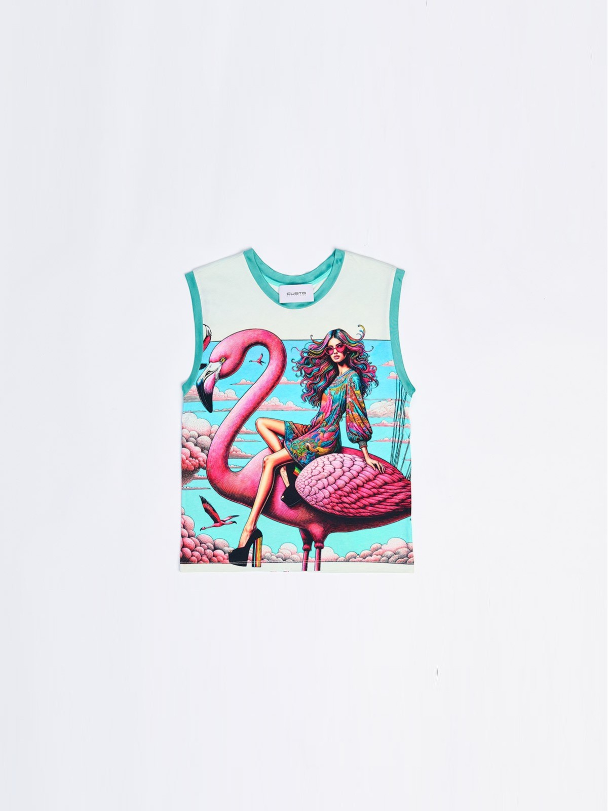 Avril Flamingo Airways | Short Sleeve | Custo Barcelona