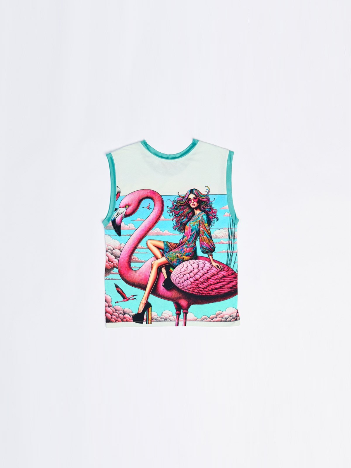 Avril Flamingo Airways | Short Sleeve | Custo Barcelona