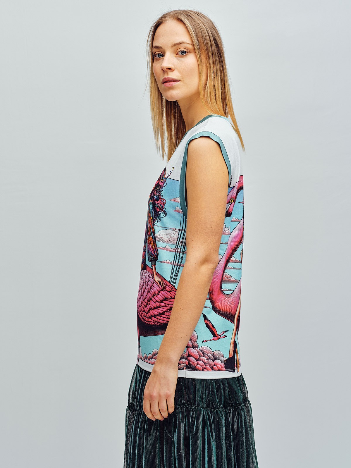 Avril Flamingo Airways | Short Sleeve | Custo Barcelona