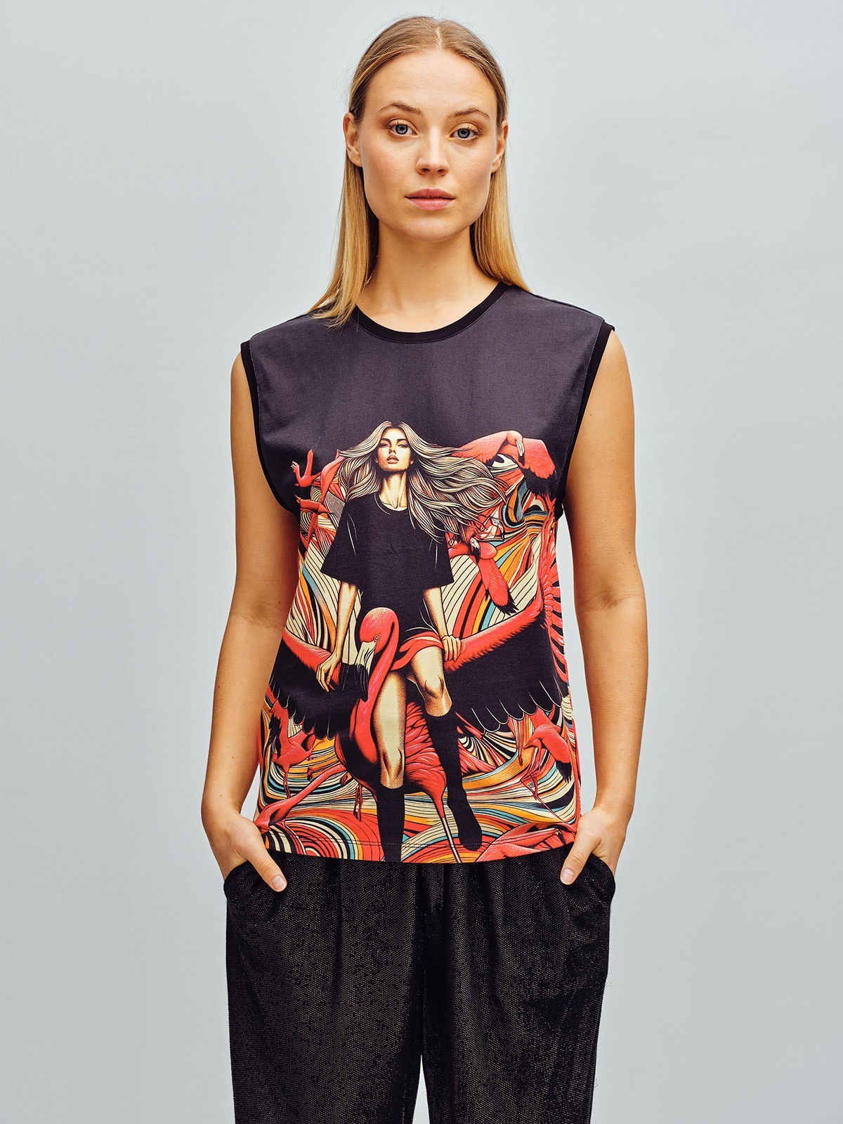 Avril Flamingo Airways 8809 | Short Sleeve | Custo Barcelona