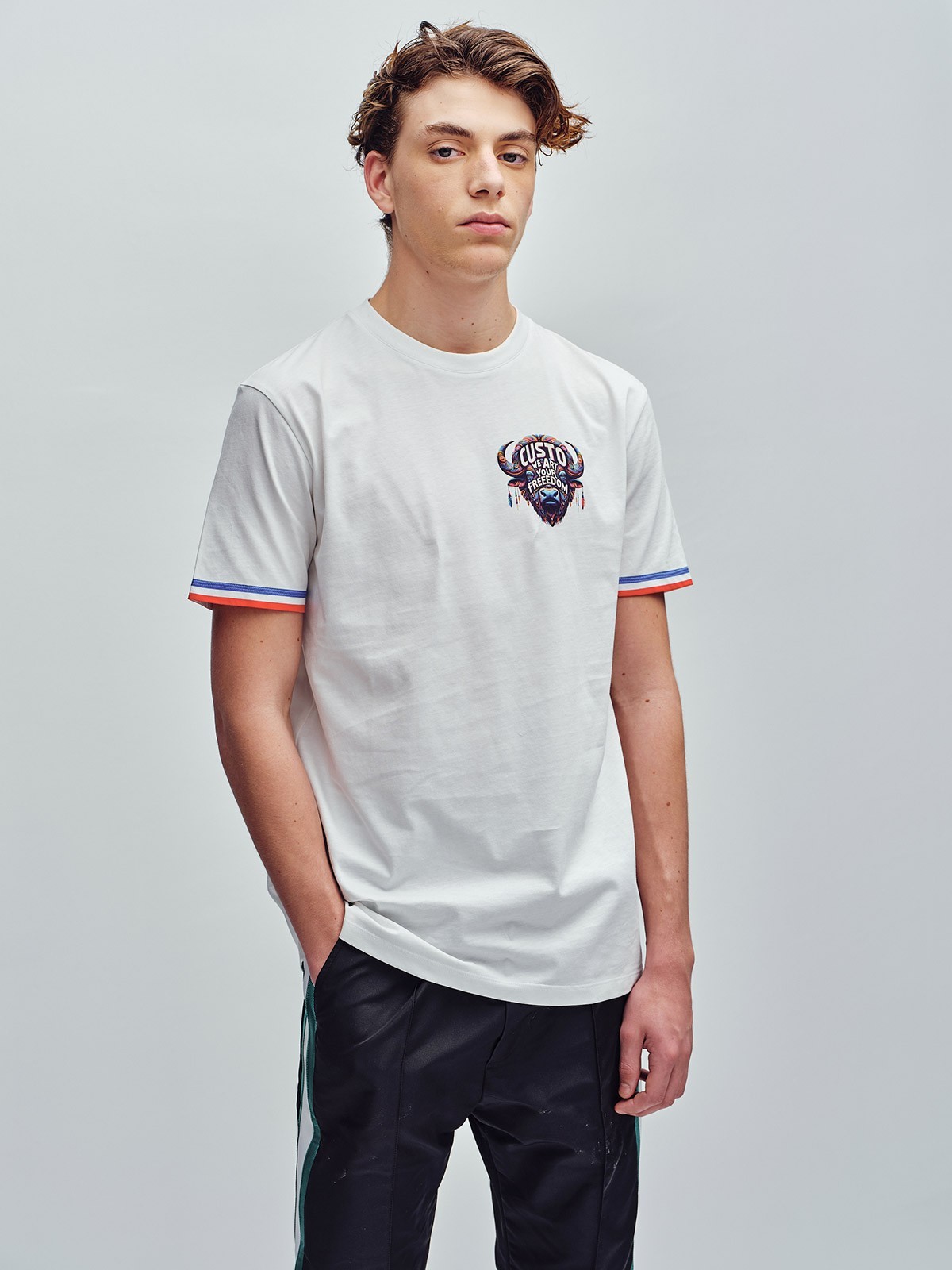 Basic Logo Art Freedom - Men’s T-Shirt | Custo Barcelona