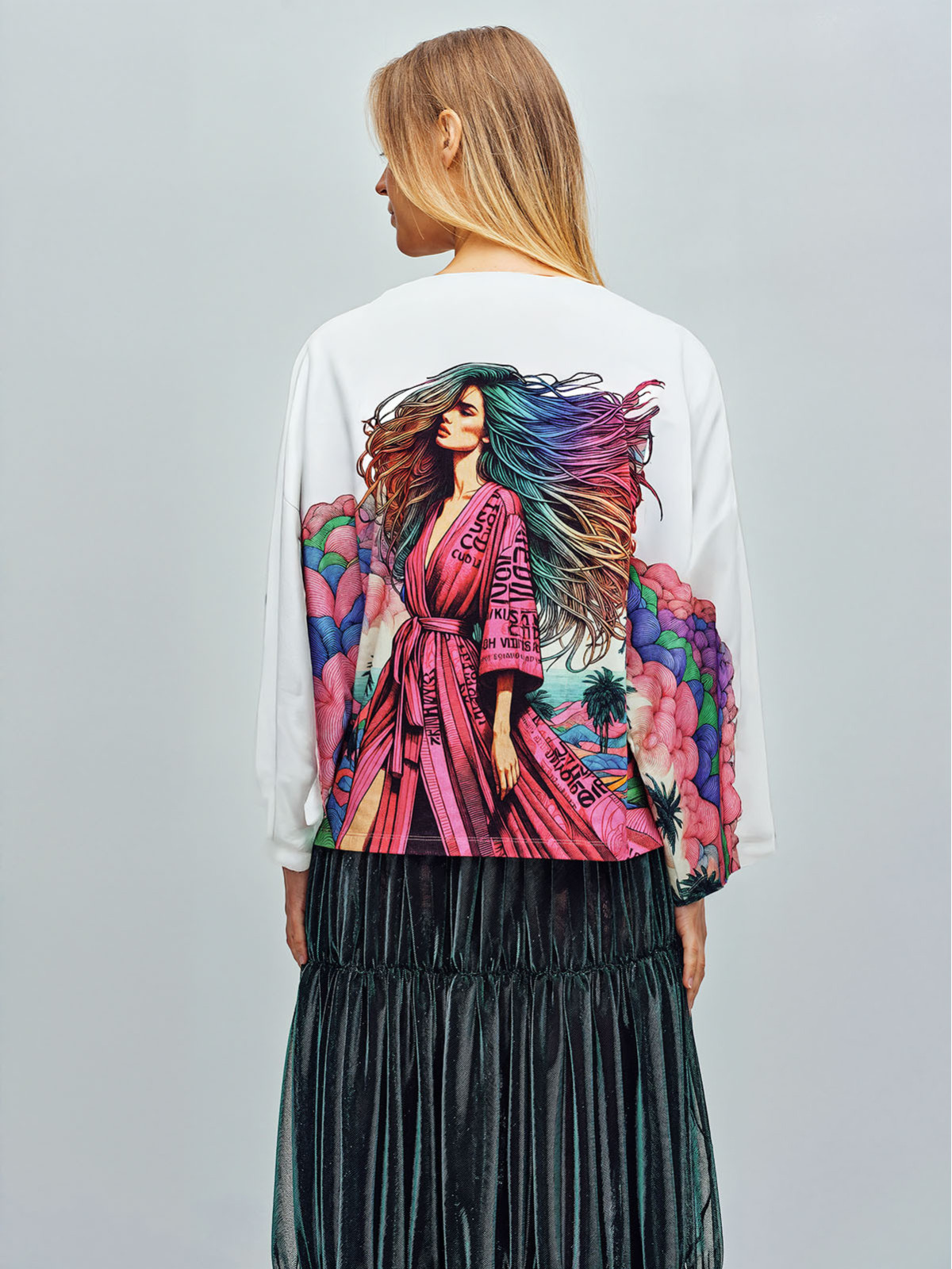 Kate Gown Hair | Women's T-Shirt | Custo Barcelona