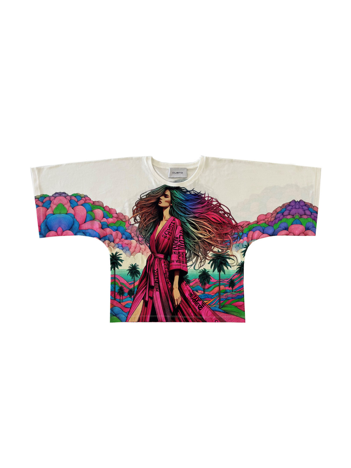 Kate Gown Hair | Women's T-Shirt | Custo Barcelona