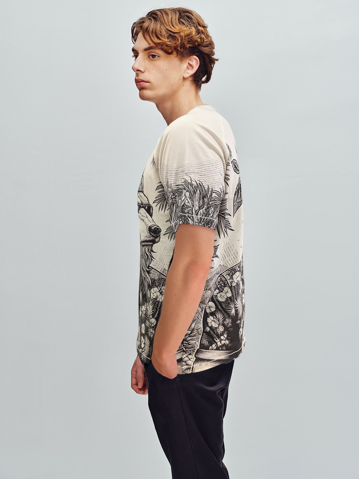 RAN BEARS ACTION 13404 - Men's T-shirt | Custo Barcelona