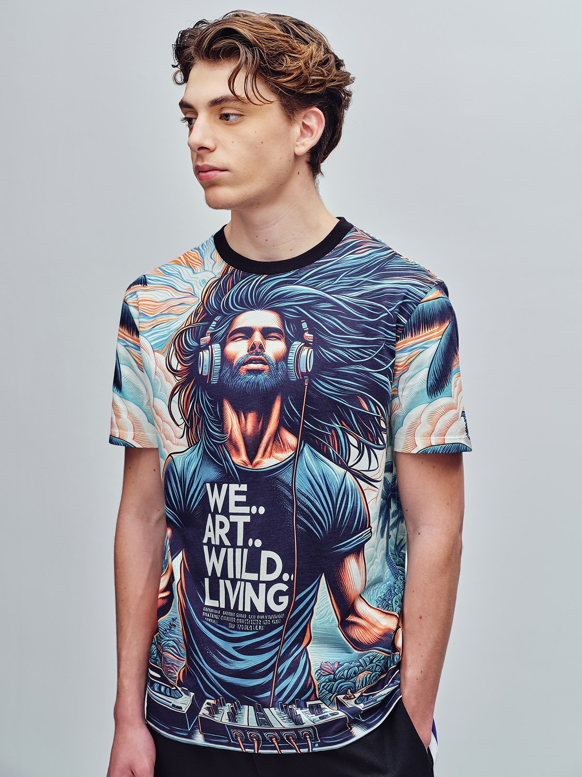 Basic Sound Art Man - Men’s T-Shirt | Custo Barcelona