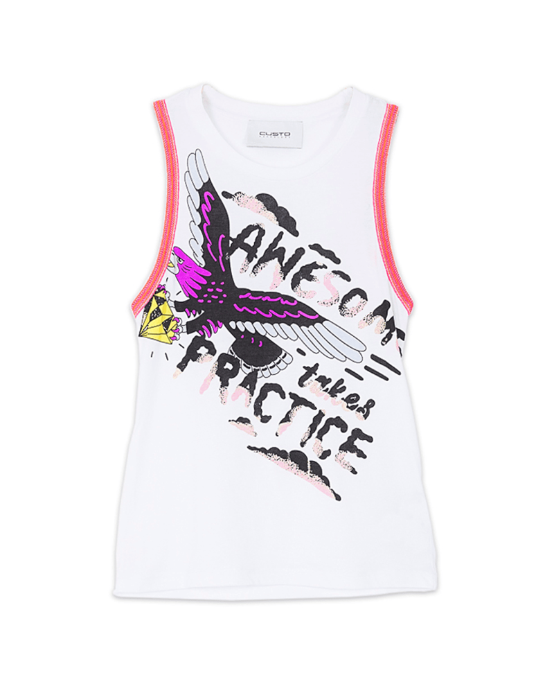 Bun Awesome White | Women's Sleeveless | Custo Barcelona