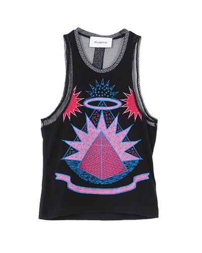 Pixie Black | Sleeveless T-Shirt | Custo Barcelona