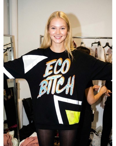 NY Bas White Black | Women's Sweatshirt | Custo Barcelona