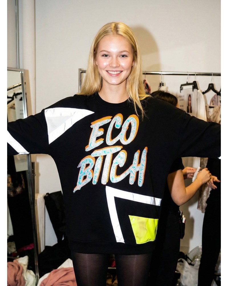 NY Bas White Black | Women's Sweatshirt | Custo Barcelona