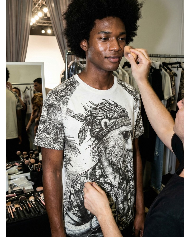 RAN BEARS ACTION 13404 - Men's T-shirt | Custo Barcelona