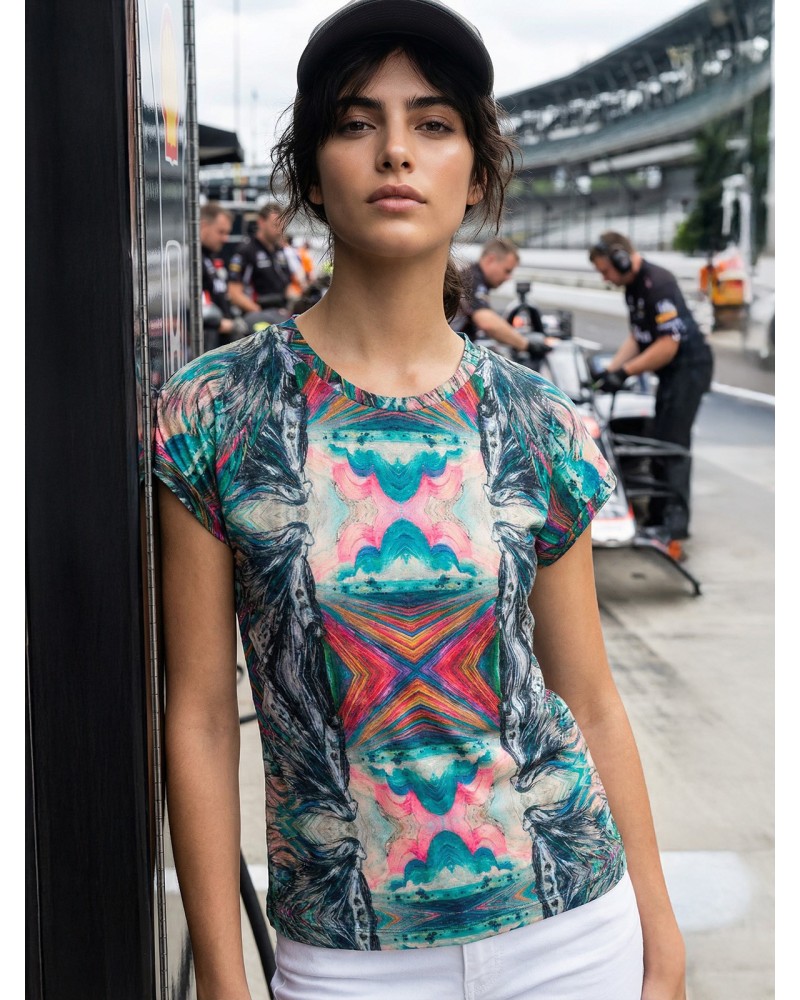 Lea Gown Hair | Short Sleeve | Custo Barcelona