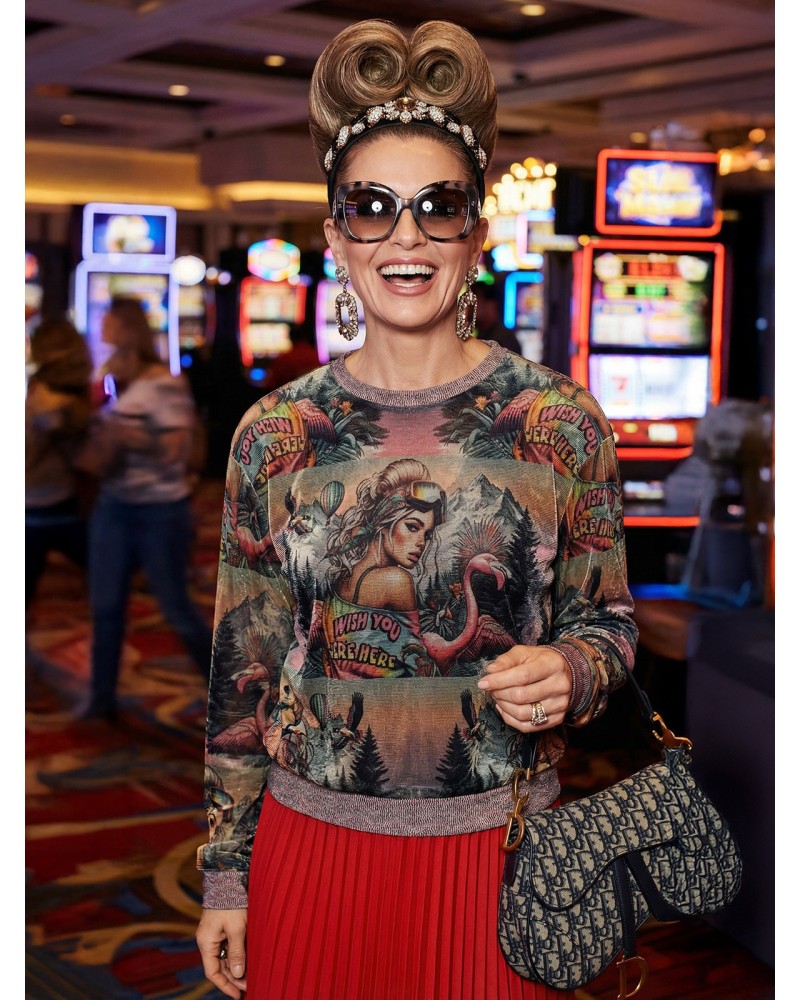 Bas Animal Art Allover | Women's T-Shirt | Custo Barcelona