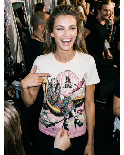 Stan Flamingo Airways | Short Sleeve | Custo Barcelona