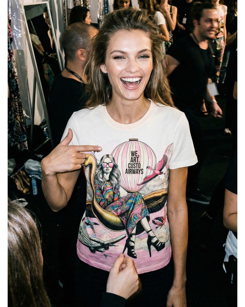 Stan Flamingo Airways | Short Sleeve | Custo Barcelona