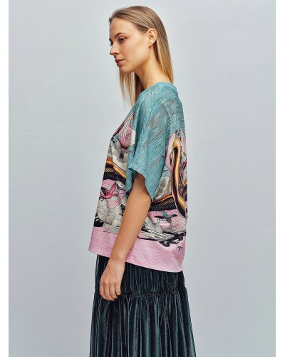 Sinju Flamingo Airways | Short Sleeve | Custo Barcelona