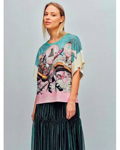 Sinju Flamingo Airways | Short Sleeve | Custo Barcelona