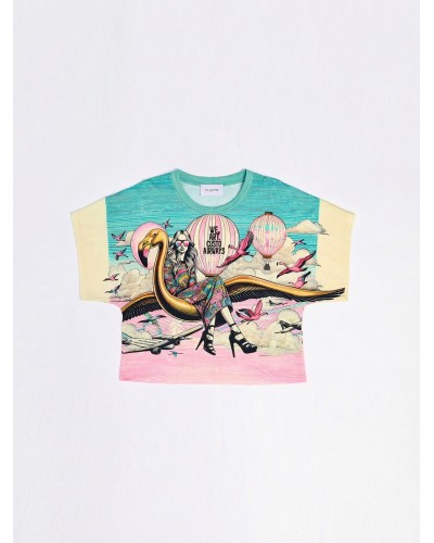 Sinju Flamingo Airways | Short Sleeve | Custo Barcelona