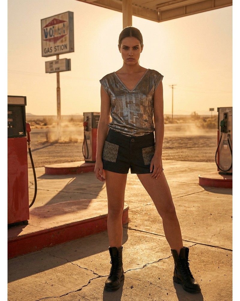 Sheila Foil Grey - Women's Sweatshirt | Custo Barcelona