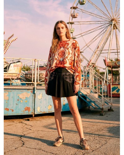 MINI SKIRT PAOLA BLACK