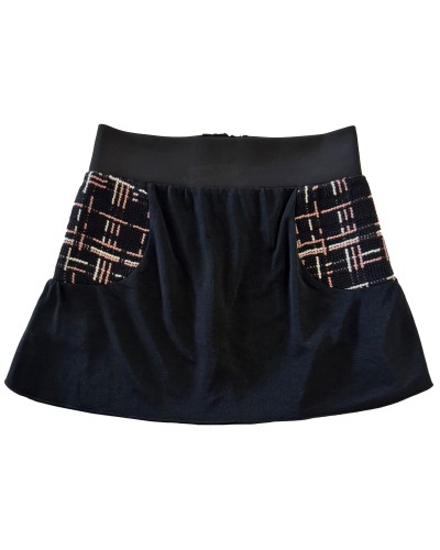 MINI SKIRT PAOLA BLACK