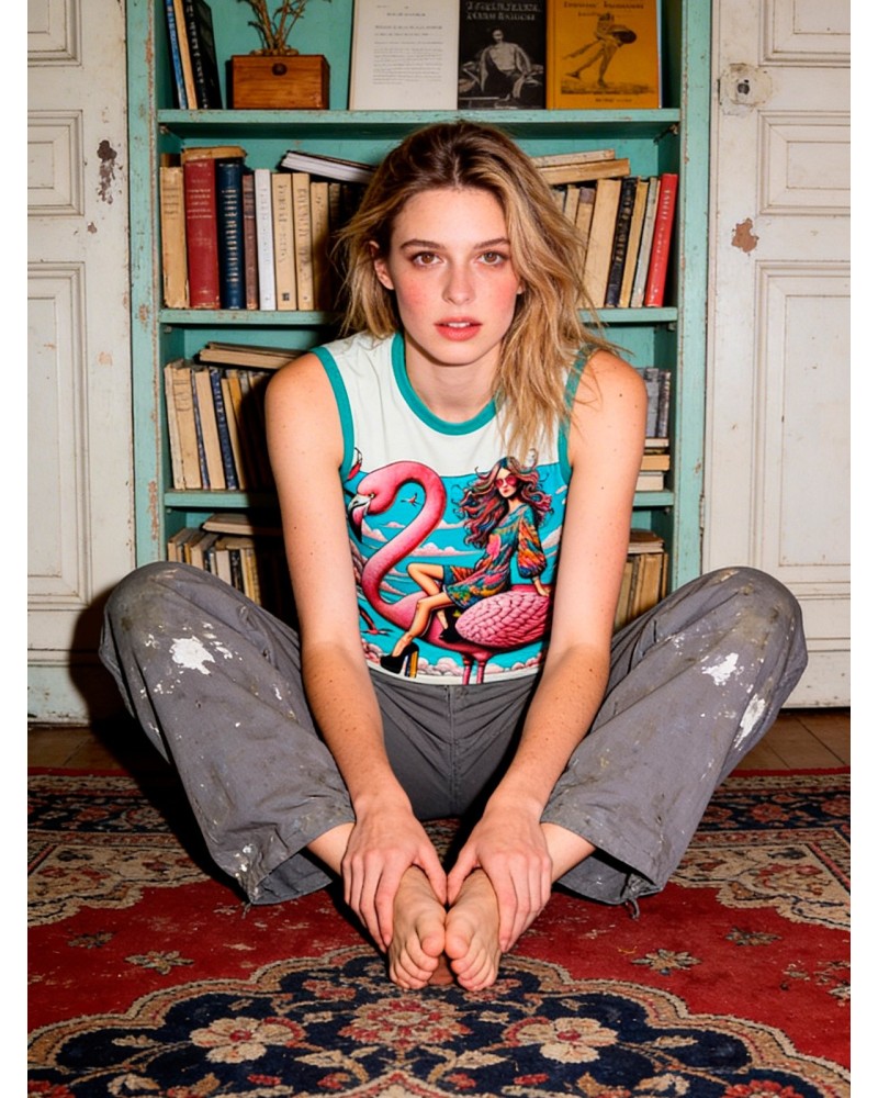 Avril Flamingo Airways | Short Sleeve | Custo Barcelona