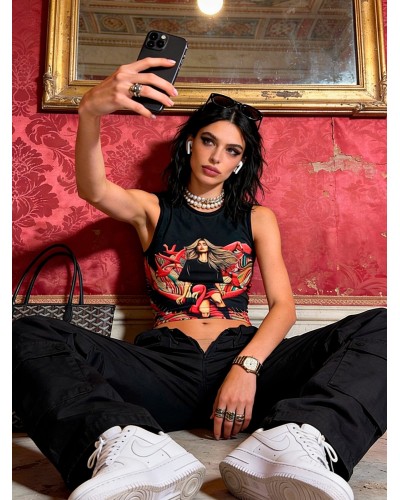 Avril Flamingo Airways 8809 | Short Sleeve | Custo Barcelona