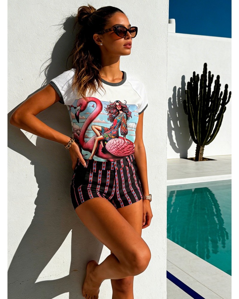 Lea Flamingo Airways | Short Sleeve | Custo Barcelona