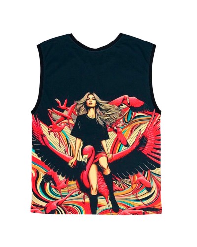 Avril Flamingo Airways 8809 | Short Sleeve | Custo Barcelona