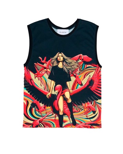 Avril Flamingo Airways 8809 | Short Sleeve | Custo Barcelona