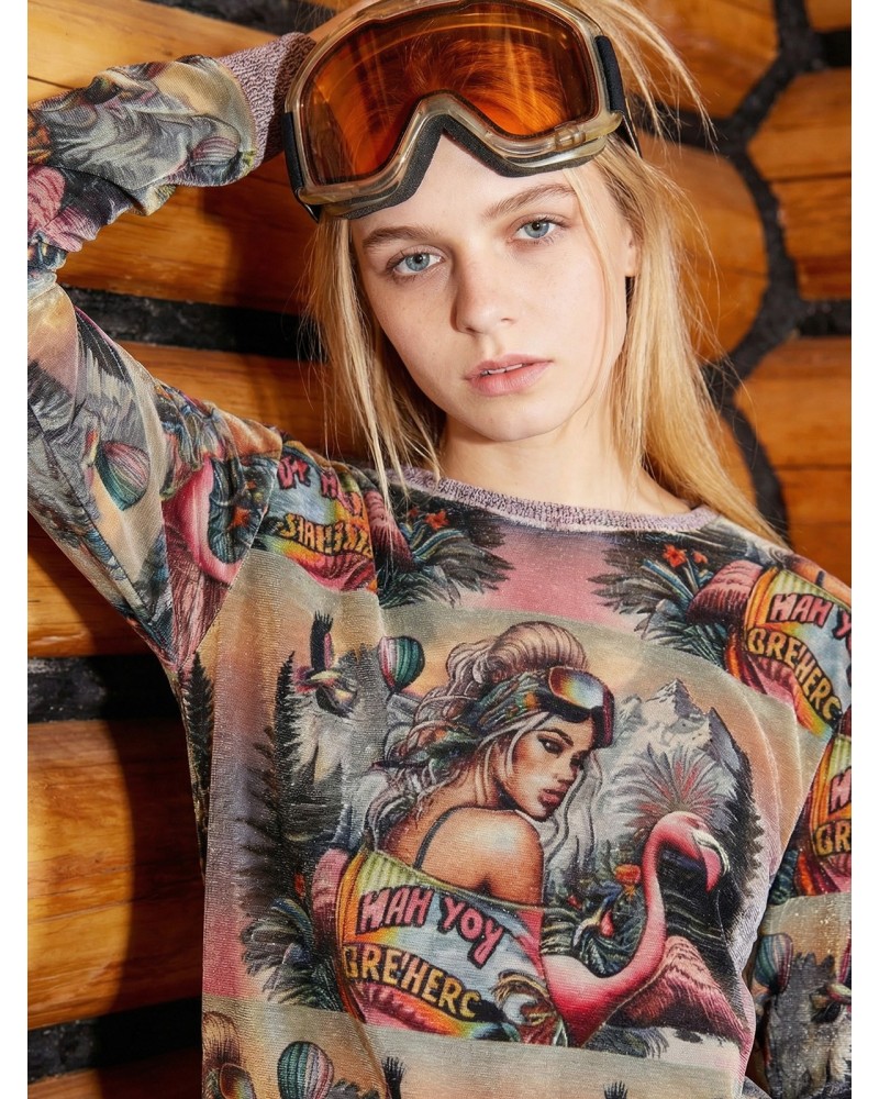 Bas Animal Art Allover | Women's T-Shirt | Custo Barcelona