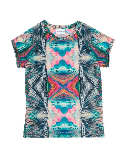 Lea Gown Hair | Short Sleeve | Custo Barcelona