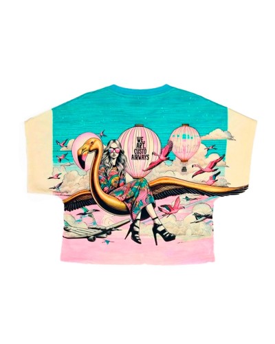 Sinju Flamingo Airways | Short Sleeve | Custo Barcelona