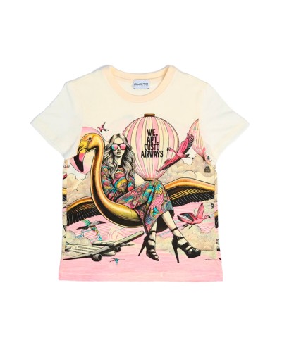 Stan Flamingo Airways | Short Sleeve | Custo Barcelona