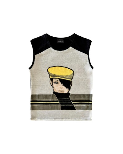 T-SHIRT AVRIL CUT HAT BLACK