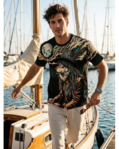 RING BOHEMIAN BUFFALO 25 - Men's T-shirt | Custo Barcelona