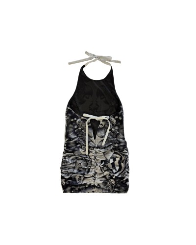 DRESS FIT DRESS POP ART PLANT 6760 ALLOVER