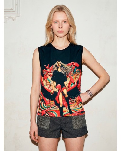 Avril Flamingo Airways 8809 | Short Sleeve | Custo Barcelona