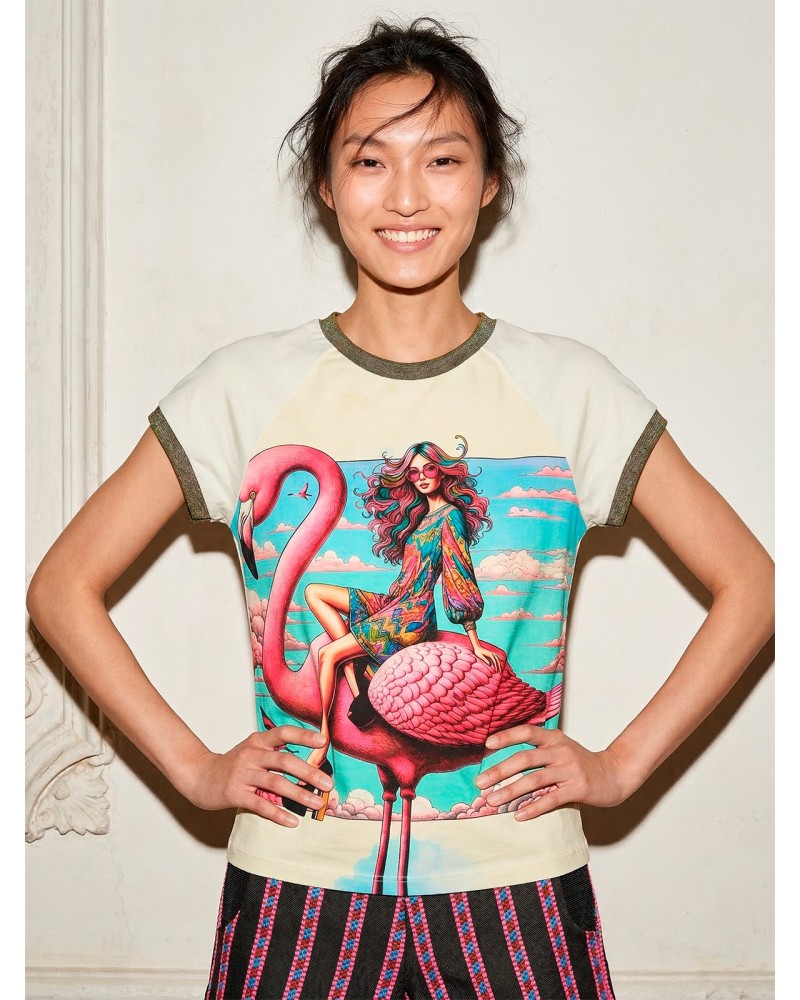 Lea Flamingo Airways | Short Sleeve | Custo Barcelona