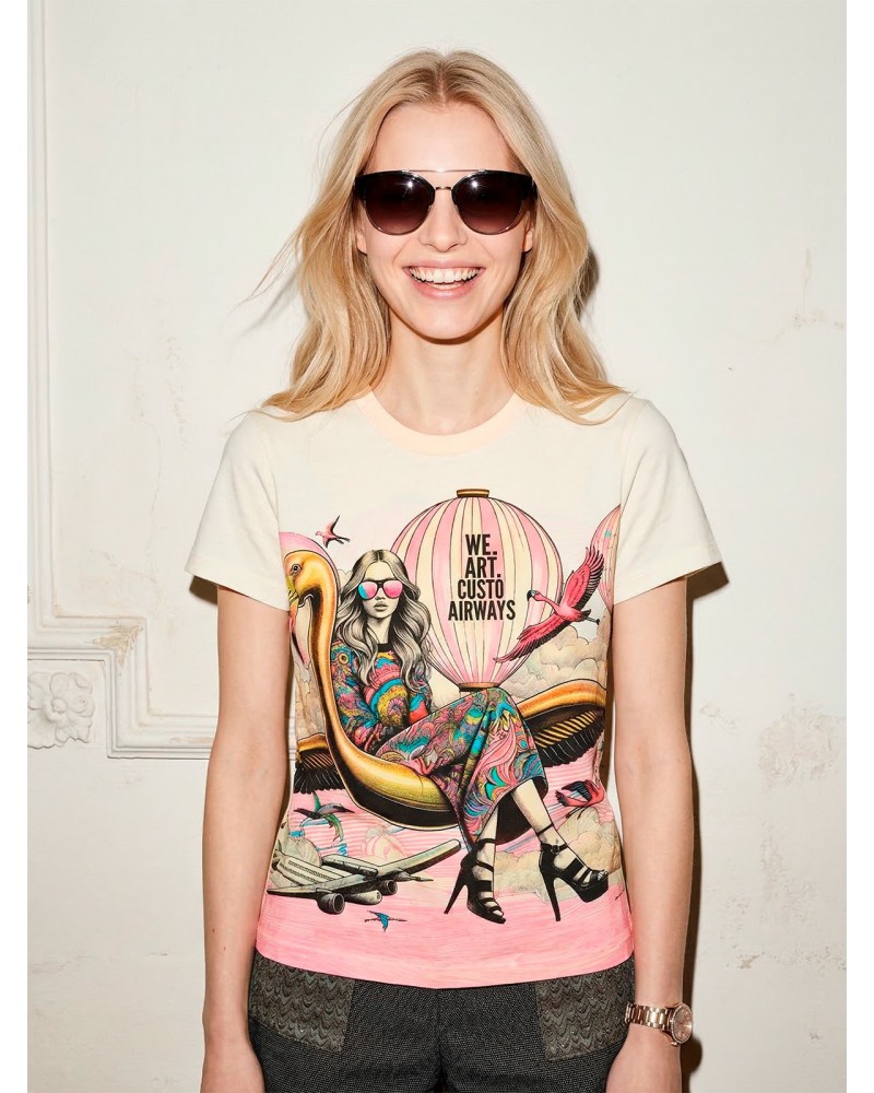 Stan Flamingo Airways | Short Sleeve | Custo Barcelona