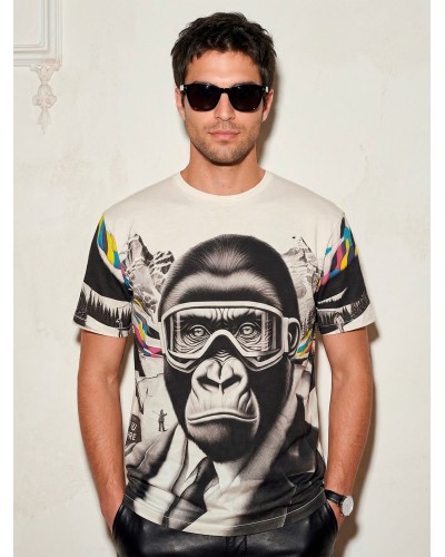 BY BACK WYWH ANIMAL 17322 - Men's T-shirt | Custo Barcelona