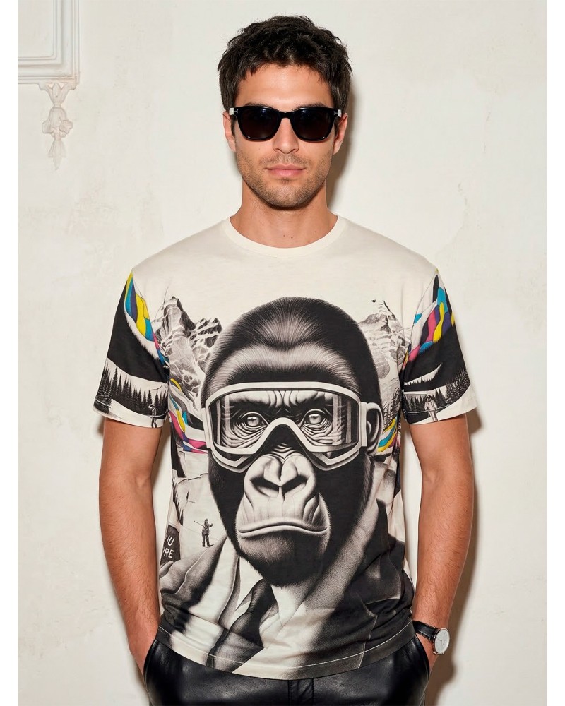 BY BACK WYWH ANIMAL 17322 - Men's T-shirt | Custo Barcelona