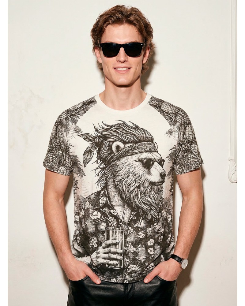 RAN BEARS ACTION 13404 - Men's T-shirt | Custo Barcelona