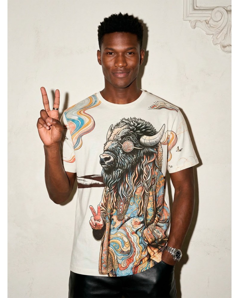 T-SHIRT BASIC BOHEMIAN BUFFALO 10891